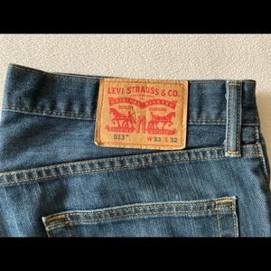 Levi’s 513 slim straight 33x32 “raw” denim